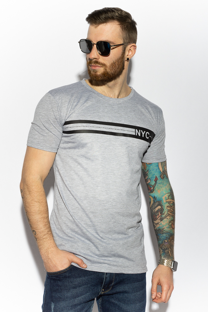 

Футболка с принтом Time of Style 85F291 XXL Серый