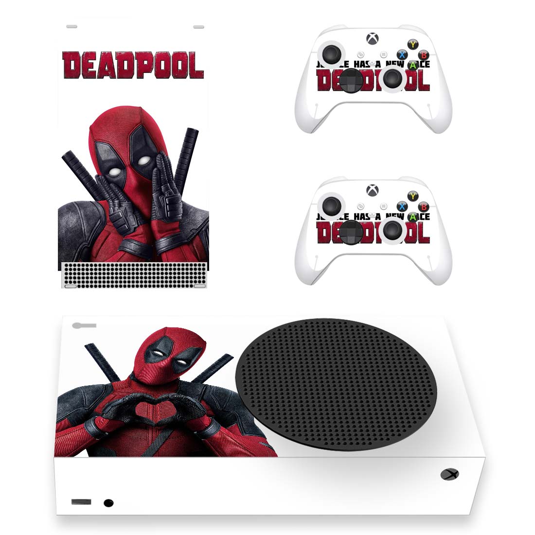 

Виниловые наклейки на Xbox Series S и геймпад Microsoft Wireless Controller Deadpool игровая консоль Skin (PV6009)