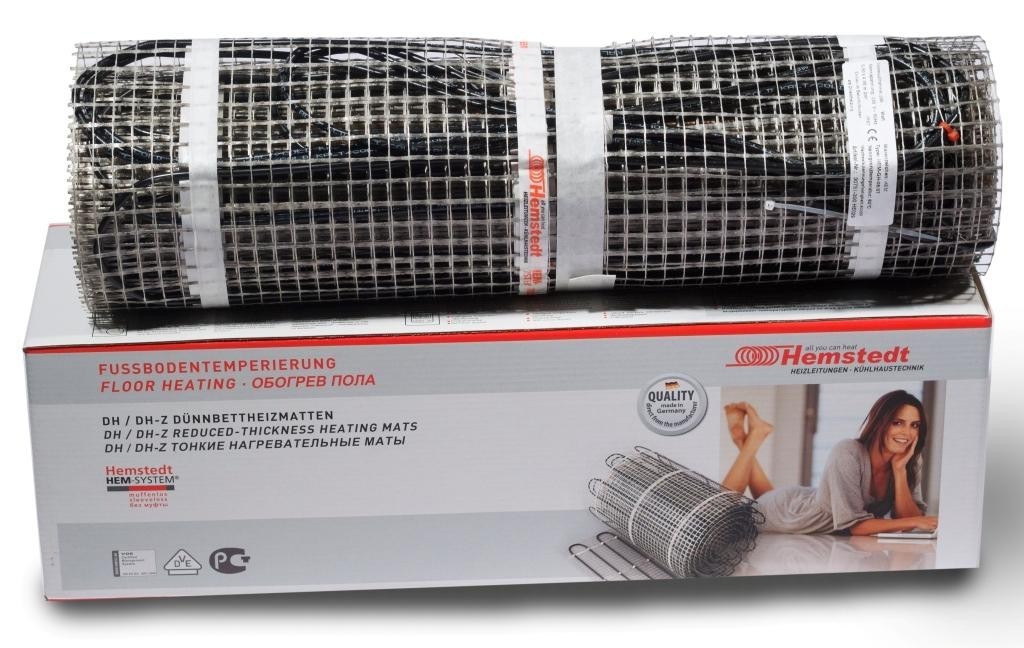 

Нагревательный мат электрический для теплого пола HEMSTEDT Comfort Di Si H площадь м² 2