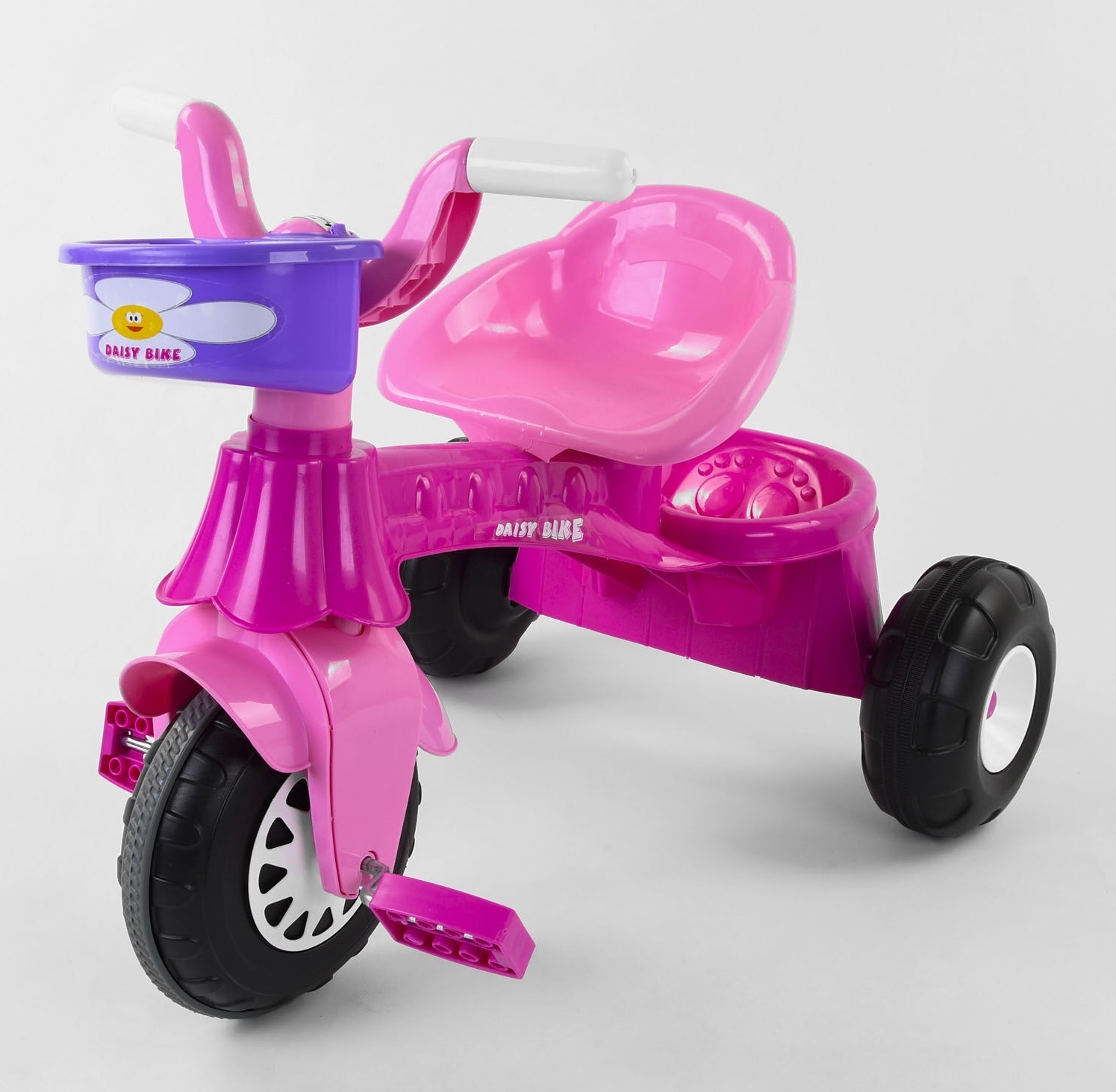 

Велосипед Pilsan Atom Tricycle с белыми ручками Pink / Purple (07-140)
