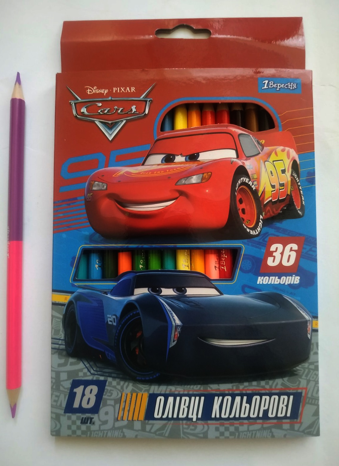 

Карандаши 18/36 цветов "Cars", ТМ 1Вересня, Украина (290492)