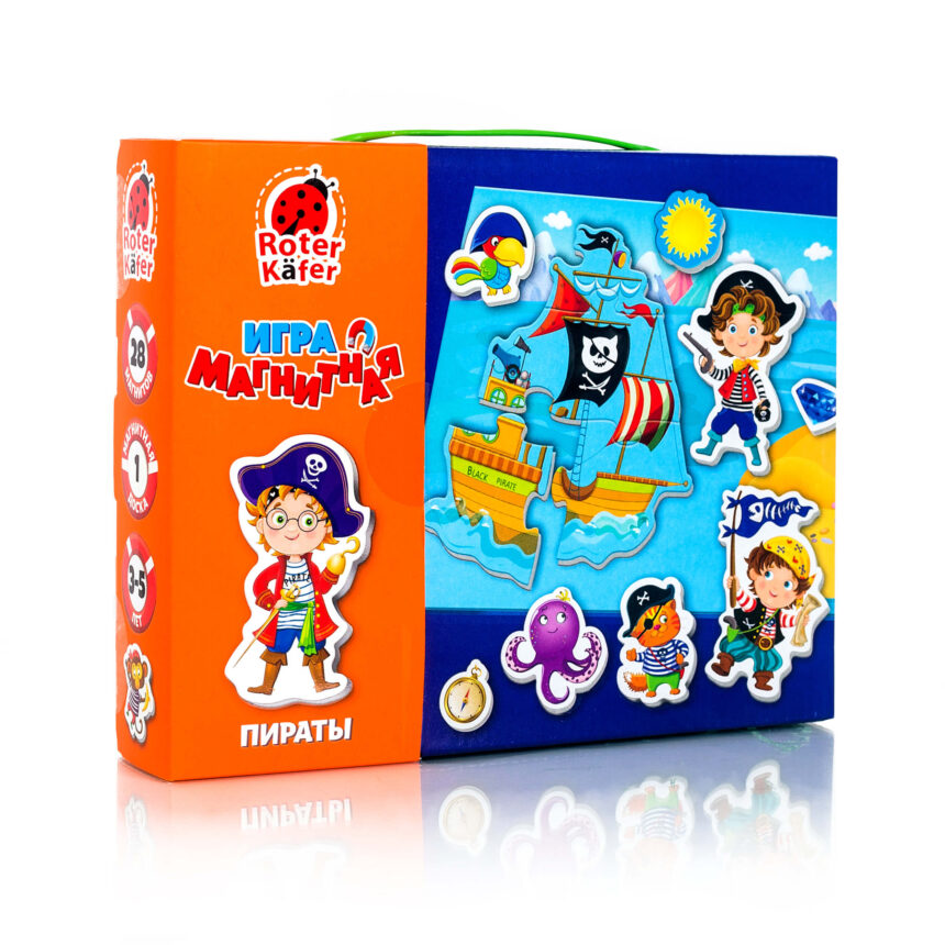 

Игра настольная "Магнитная игра. Пираты" (рус), в коробке 23*18*4.5см, Украина, ТМ Влади Тойс (RK2060-02)
