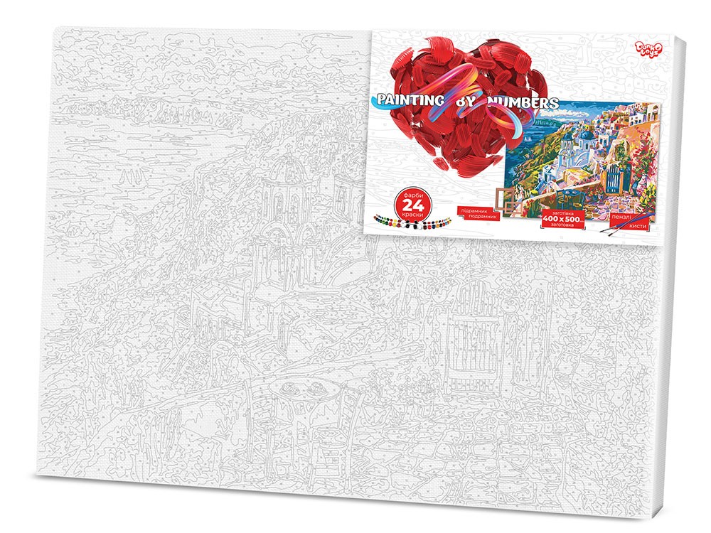 

Картина по номерам №10 "Санторини" 40*50см, серия 2, в термопакете (KpNe-40x50-02-10)