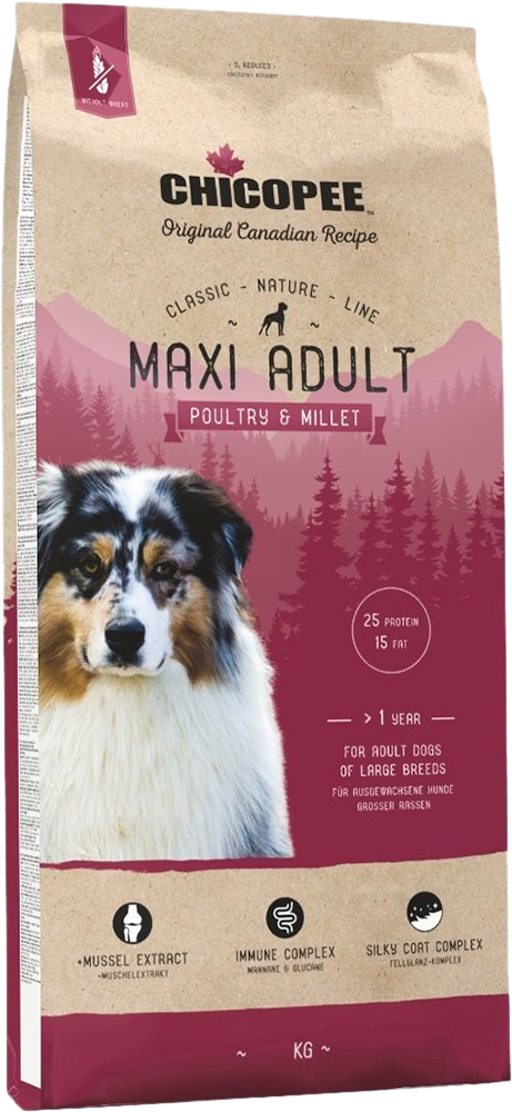

Сухой корм Chicopee CNL Maxi Adult Poultry & Millet с птицей и просом 2 кг (4015598015356)