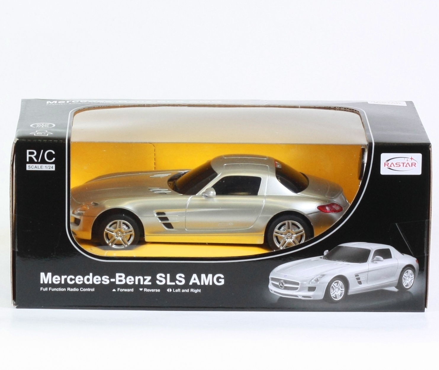 

Машина, р/у., BENZ SLS, 2 вида, масштаб 1:24, в коробке 26*11*13см(40100)