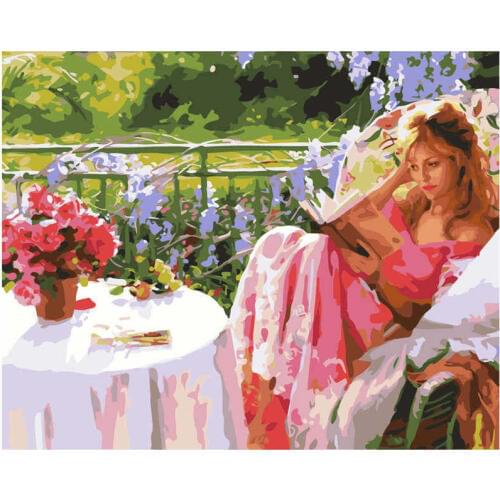 

Картина по номерам «Женский роман» 40*50см, в коробке ТМ Dreamtoys (443)
