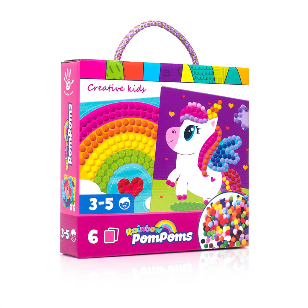 

Набор для творчества "Rainbow pompoms. Єдиноріг" (укр), в коробке 23*24*5см, Украина, ТМ Влади Тойс (VT4433-05)