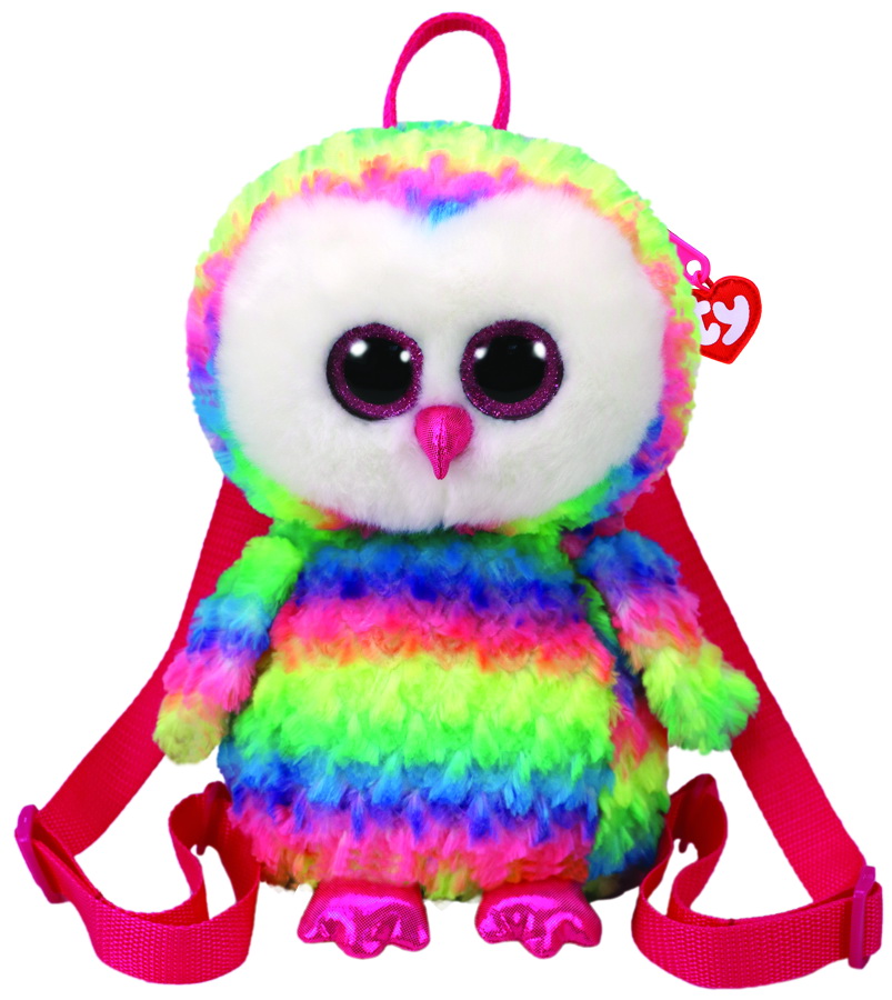 

Мягкая игрушка рюкзак TY Gear Разноцветная сова "Owen", 27см (95003)