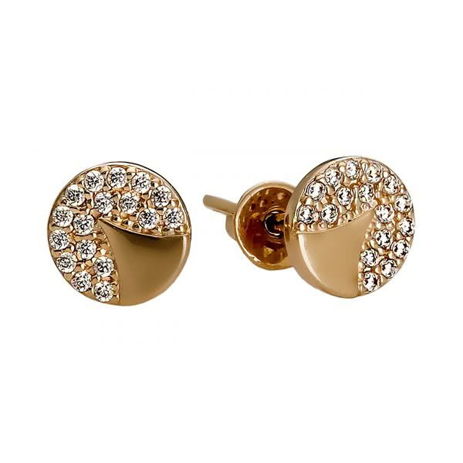 

Серьги из красного золота с куб. циркониями 1746963