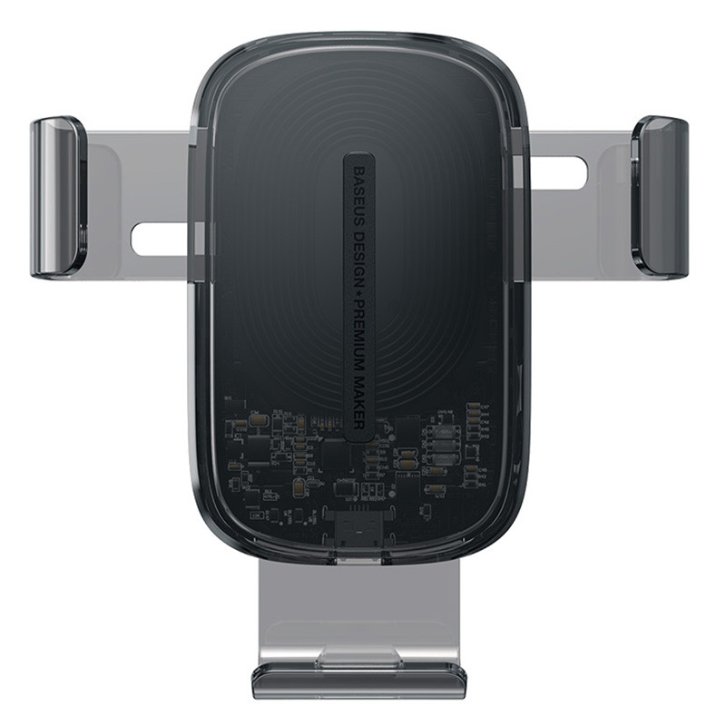 

Держатель для телефона в машину Baseus с беспроводной зарядкой Explore Gravity Car Mount 15W Черный