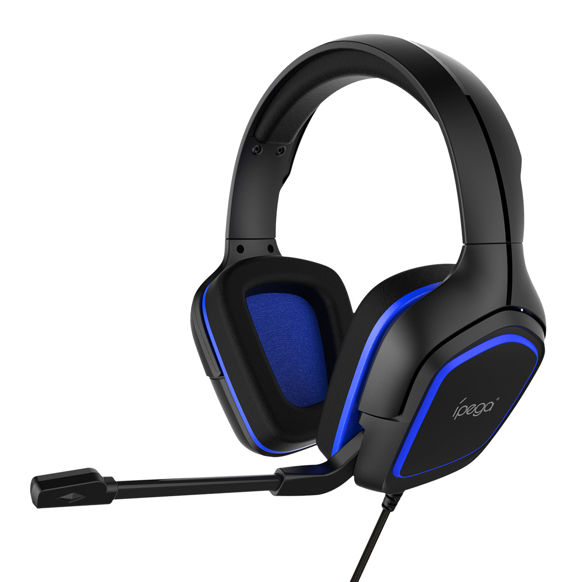 

Игровые наушники накладные iPega Gaming PG-R006G |3.5mm, Noice Reduction| black-blue