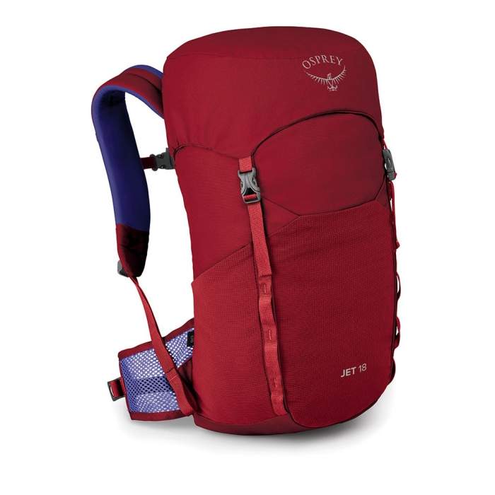 

Рюкзак Osprey Jet 18 Cosmic Red (черовний)