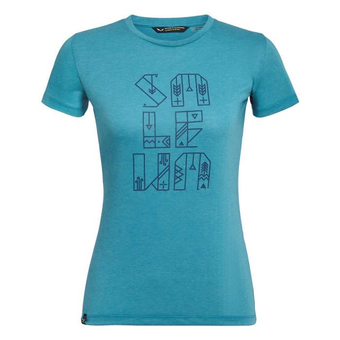 

Футболка Salewa Typo Graphic Drirelease Shortsleeve Womens Tee 8207 (синій) XXL