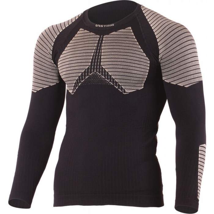 

Термофутболка Lasting Rolo XXL/XXXL чорний/сірий 9070