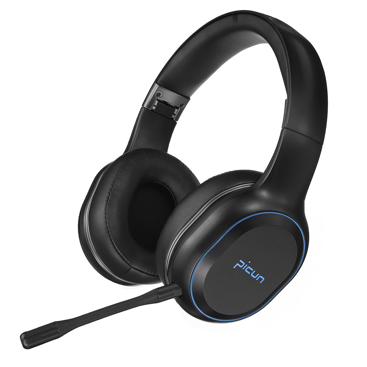 

Беспроводные игровые наушники Picun P80S с микрофоном и RGB подсветкой Black