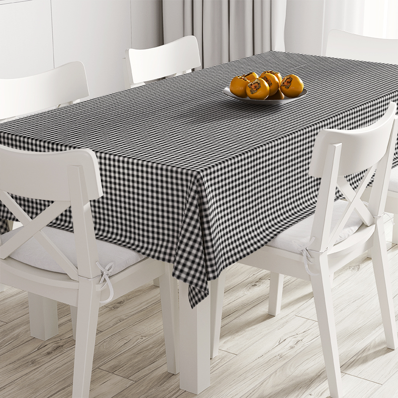 

Скатерть Time Textile Клетка Черная 0,4 см Черный TT106647 Ø160 см