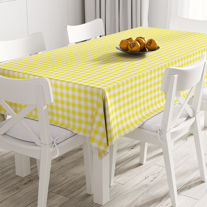 

Скатерть Time Textile Клетка желтая 1,5 см Желтый TT106655 Ø140 см