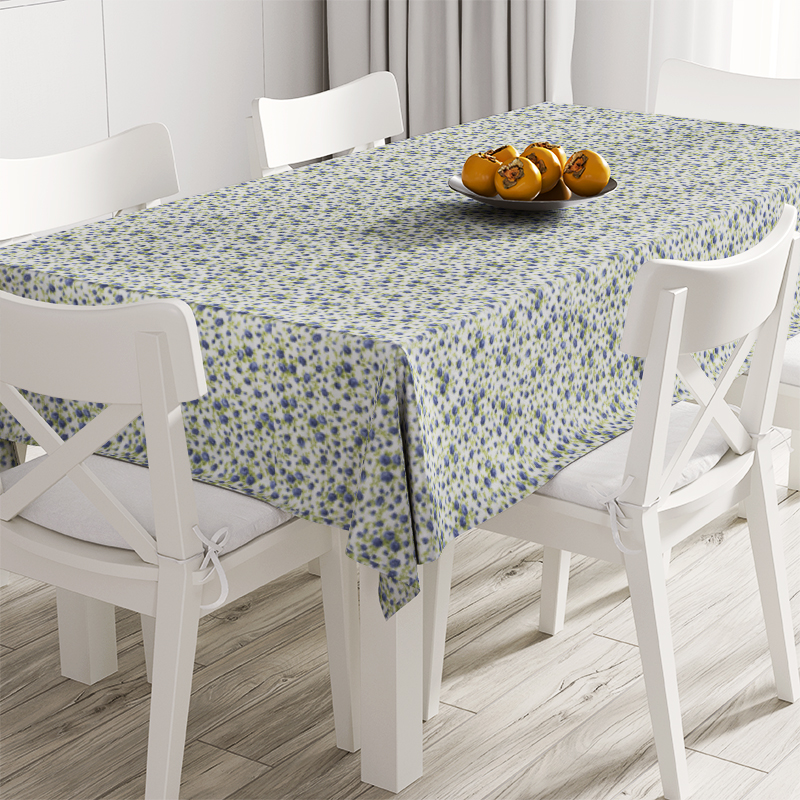 

Скатерть в цветочек Louvre Matisse Blue Time Textile с акриловой пропиткой Синий TT130554 140x200