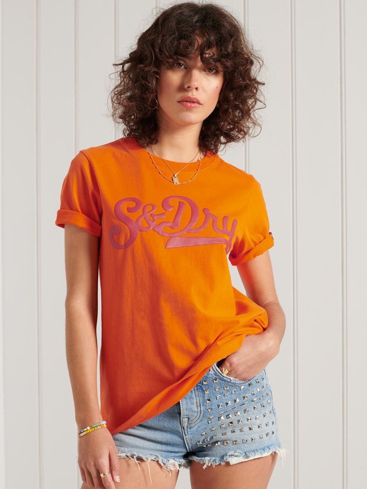 

Футболка Superdry Collegiate Cali State Tee W1010421A-TSW S (10) Denver Orange