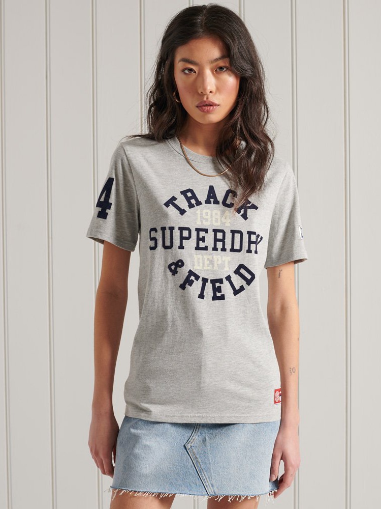 

Футболка Superdry Collegiate Athletic Union Tee W1010422A-07Q M (12) Grey Marl