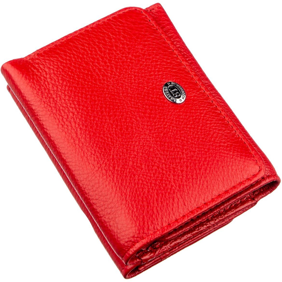 Акція на Жіночий гаманець шкіряний ST Leather Accessories 18892 Червоний від Rozetka