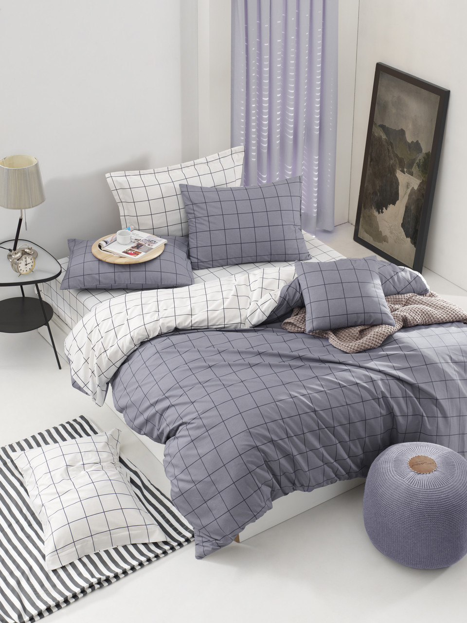 

Постельное белье Lotus Home Perfect Ranforce - Giana антрацит евро