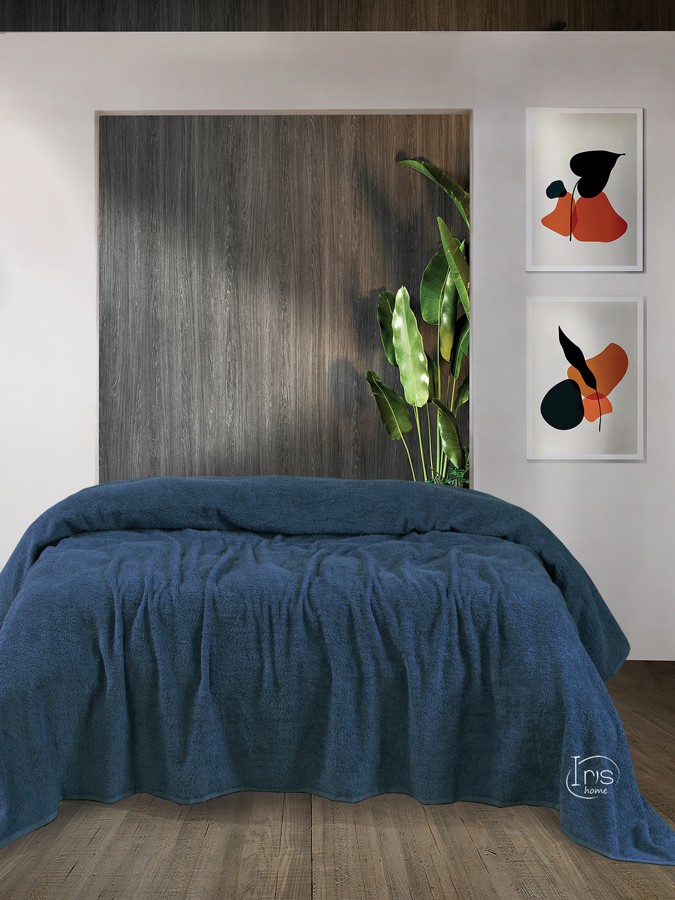 

Простынь Iris Home махровая - Mojalica blue 190*220