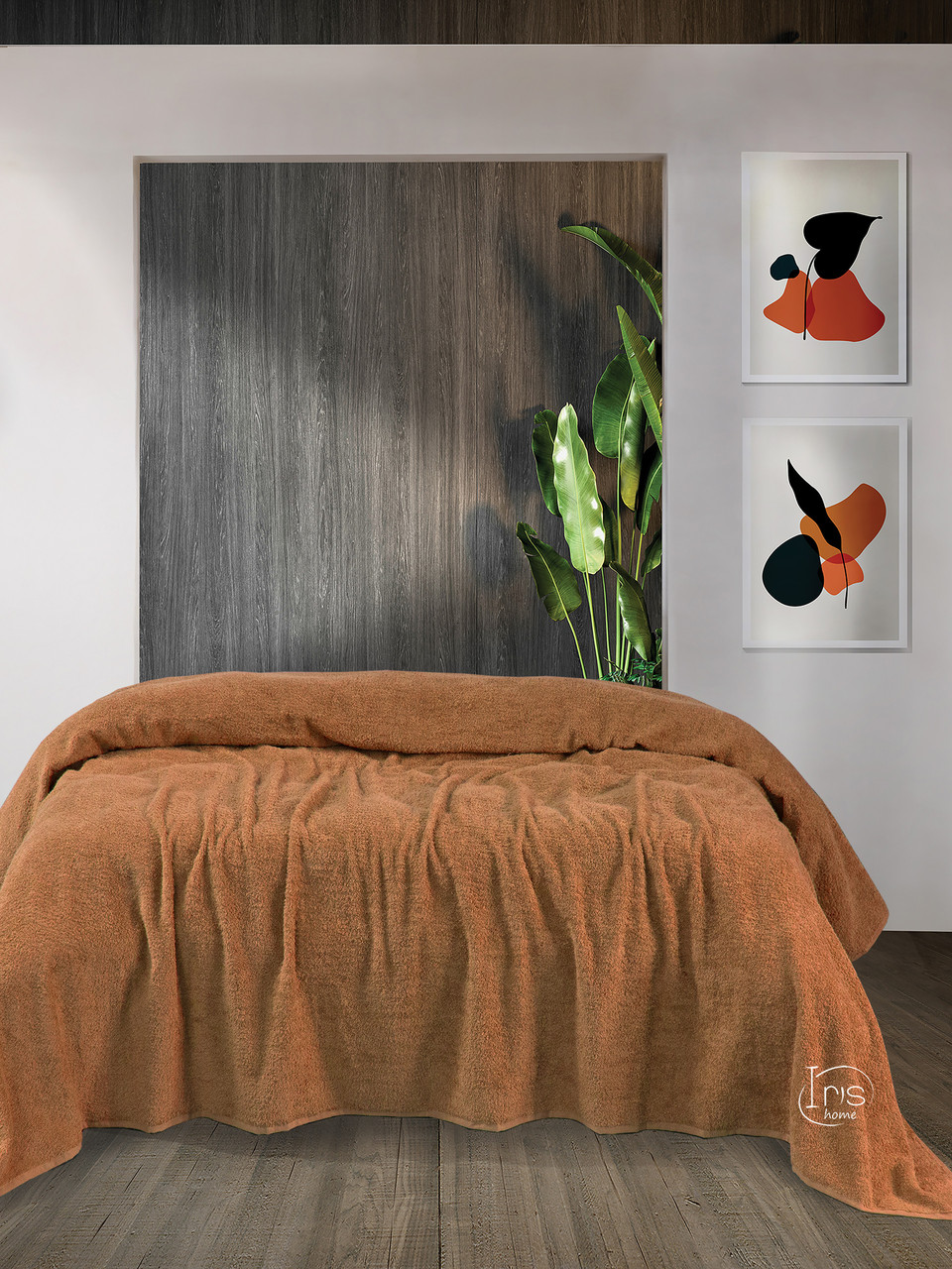 

Простынь Iris Home махровая - Camal 155*220