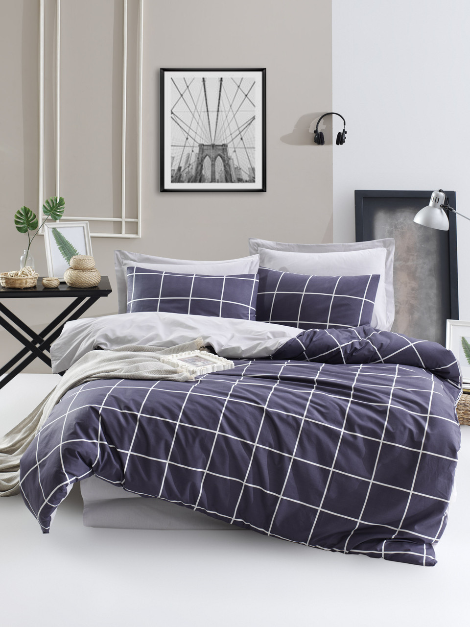 

Постельное белье Lotus Home Perfect Ranforce - Block евро