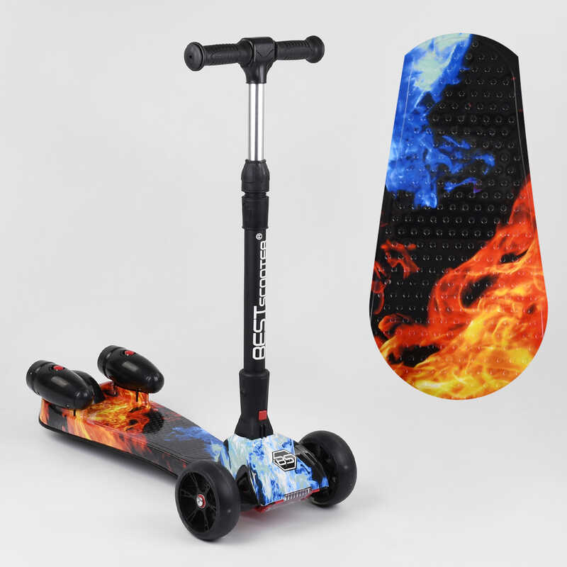 

Самокат детский Best Scooter MAXI с парогенератором и складным рулем Black/Blue/Orange (100065)