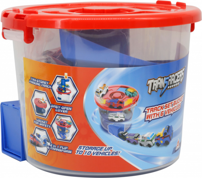 

Транспорт TRANSRACERS Toys Автотрек-ведро с машинками (YW463883) (F00235608)