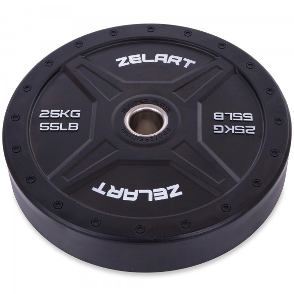 

Бамперные диски для кроссфита Zelart TA-2258-25 Bumper Plates 25кг (MR12831)