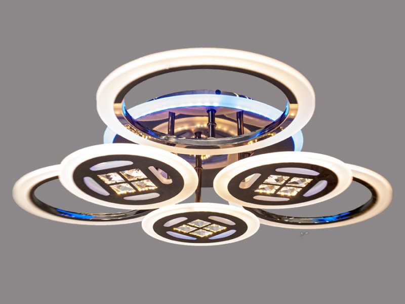 

Люстра Потолочная светодиодная люстра с диммером 115W 6011/3+3HR LED (LI10307)