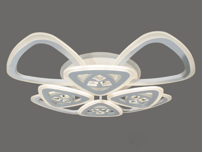 

Люстра Потолочная светодиодная люстра с диммером 165W 6013/4+4WH LED (LI10368)