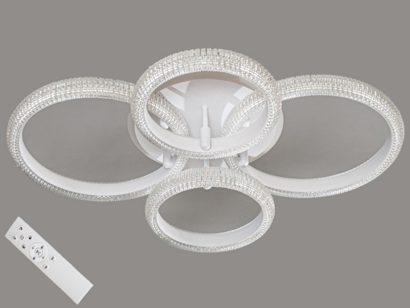 

Люстра Потолочная LED-люстра с диммером и подсветкой, 95W MX77011/2+2WH LED (LI10358)