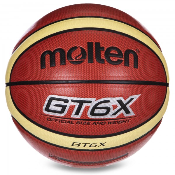 

Мяч баскетбольный PU №6 Molten BGT6X Оранжевый (MR12757)
