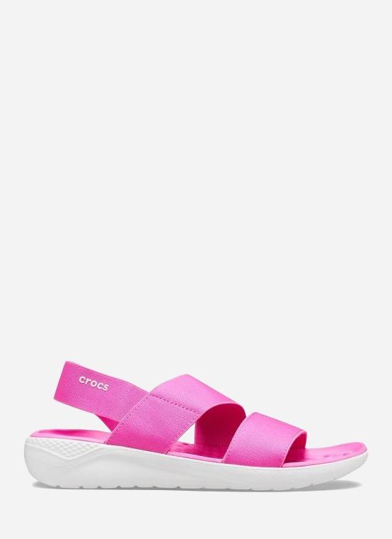 

Сандалии Crocs Jibbitz Literide Stretch Womens Pink Flip-Flops 206081-6QV 37-38 (W7) 23.8 см Розовые (1914485043188/6447195159252)