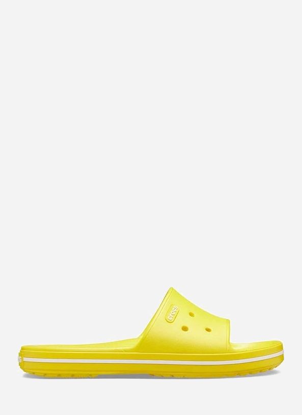

Шлепанцы Crocs Jibbitz Classic Slide Lmn/Wht 206121-7B0 41-42 (M8-W10) 25.5 см Желтые с белым