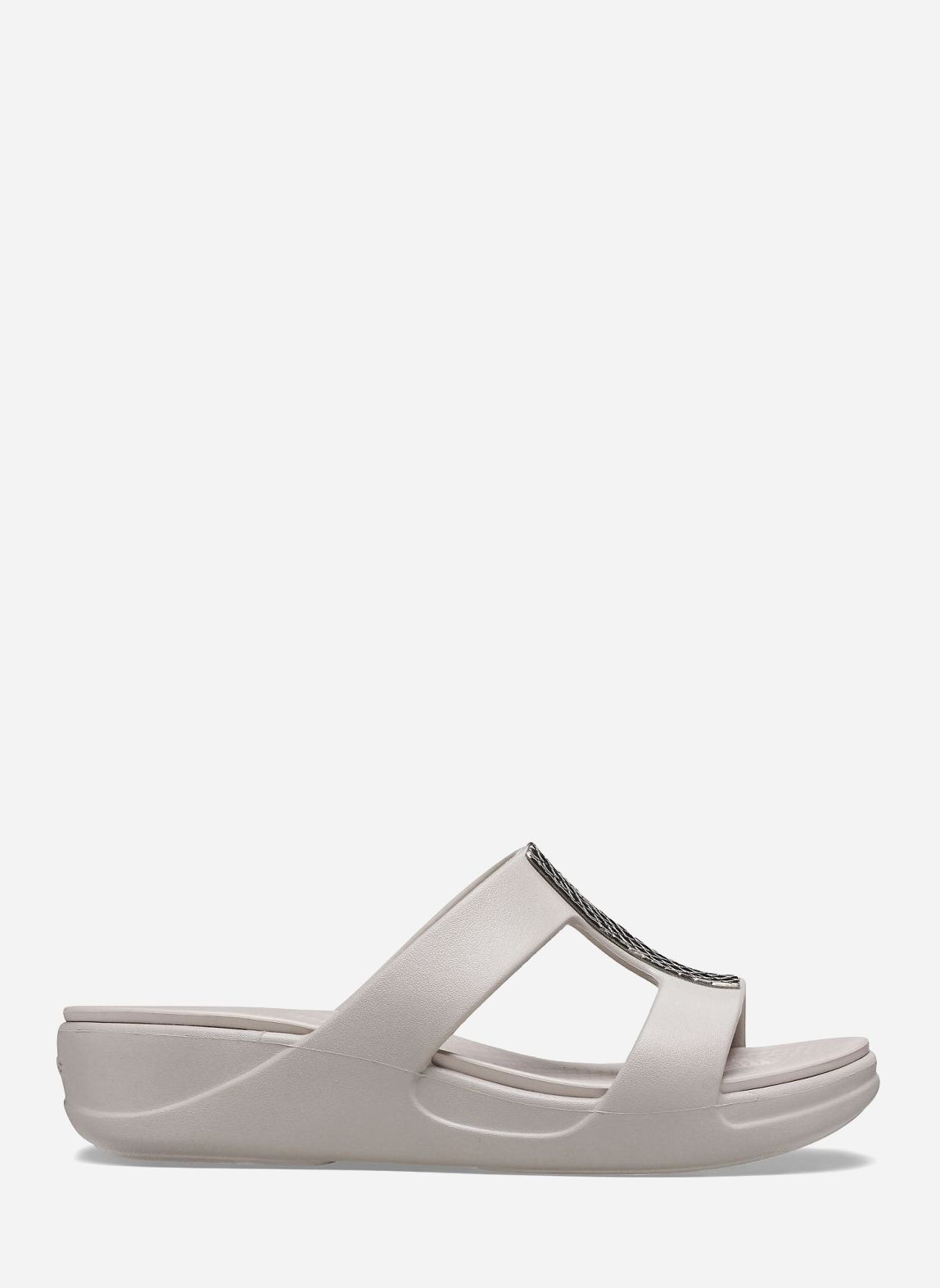 

Шлепанцы Crocs Montereymetallicslponwdgw Sil/Ptm 206319-0GO 34-35 (W5) Серые