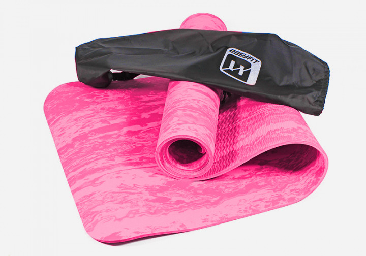 

Коврик для йоги EasyFit PER Premium Mat 8 мм розовый