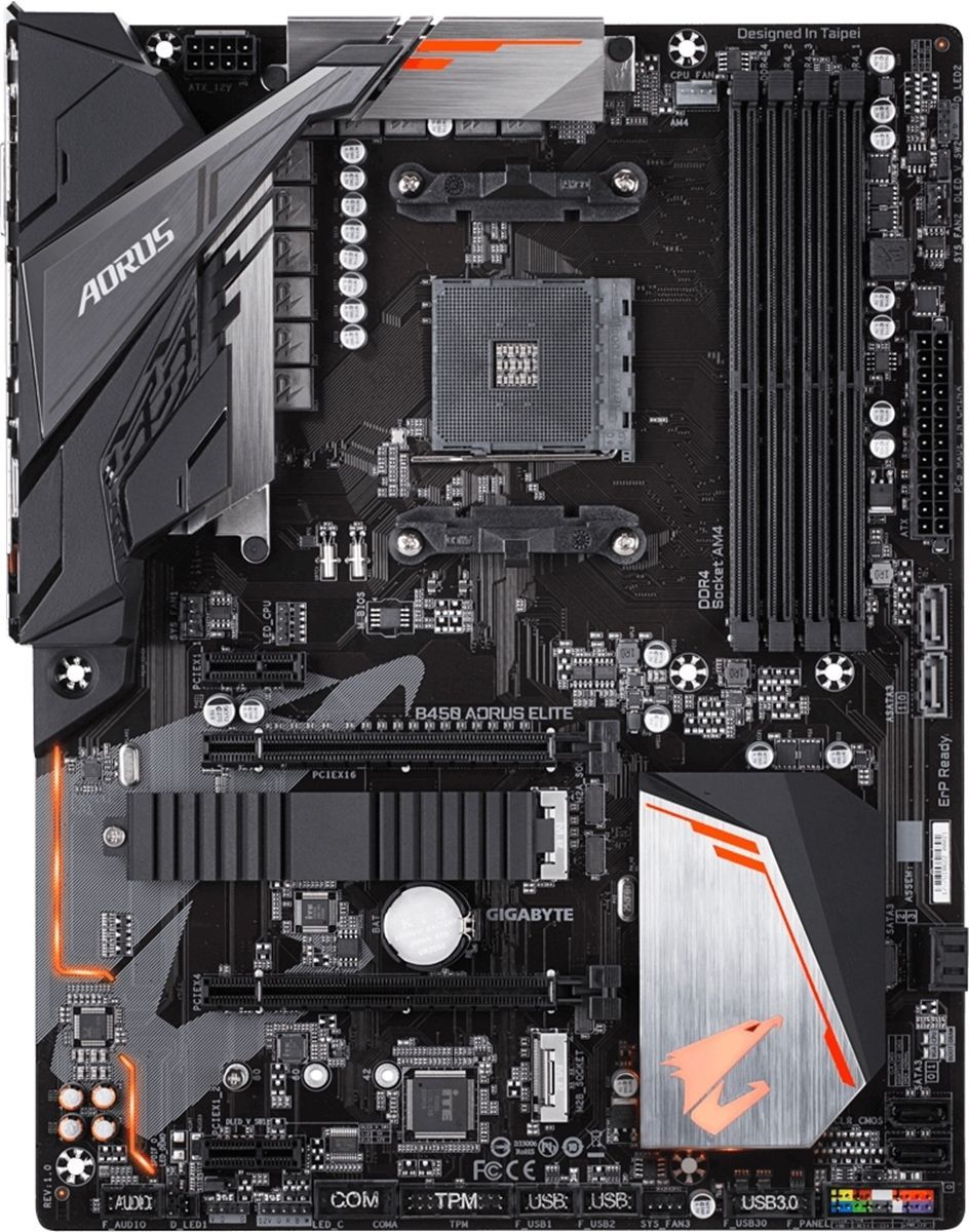 

Материнская плата Gigabyte B450 AORUS ELITE (sAM4, AMD B450)