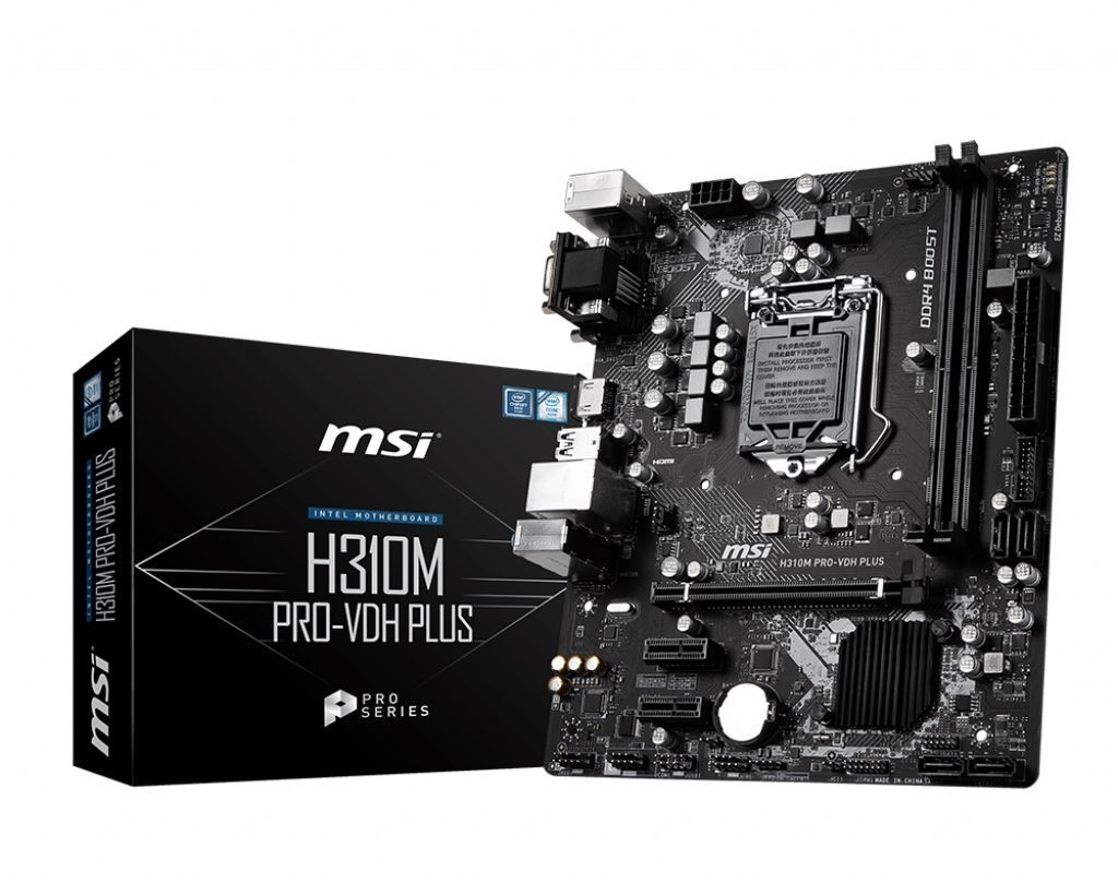 

Материнская плата MSI H310M PRO-VDH PLUS (s1151, Intel H310)