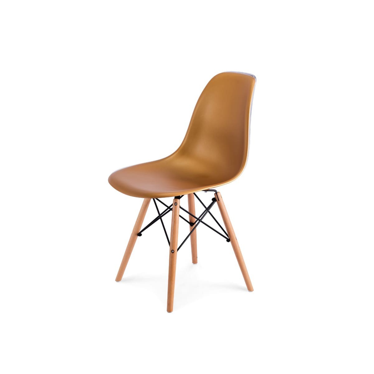 

Стул CoolArt Eames DSW (сиденье пластик, деревянные ножки) золото