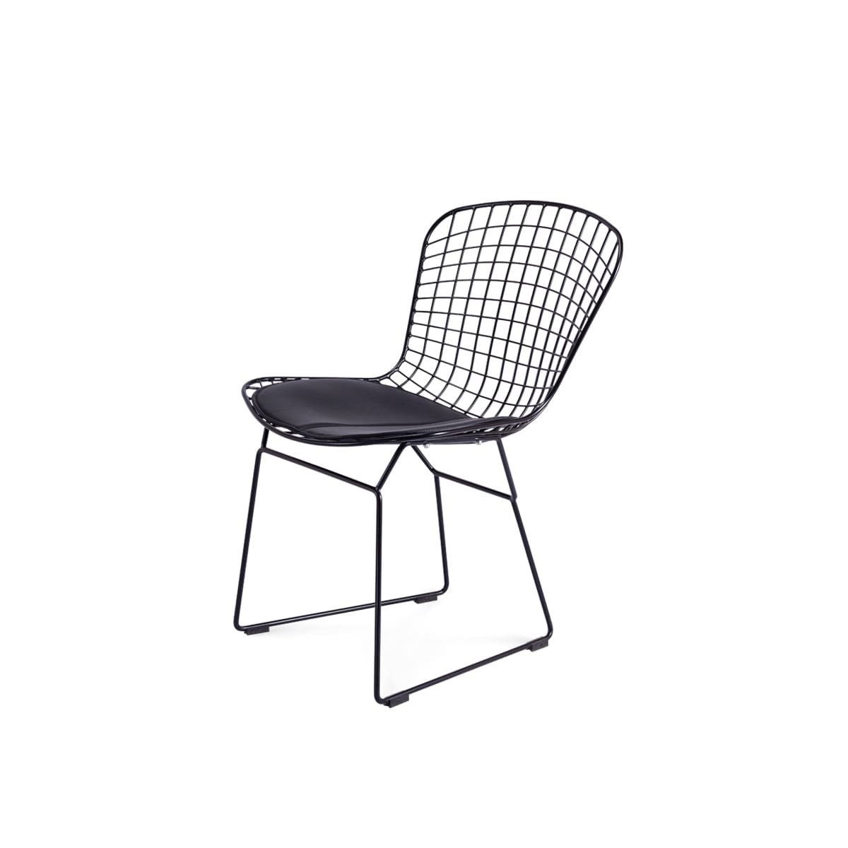 

Стул CoolArt Bertoia Chair (черный металл + подушка) черный