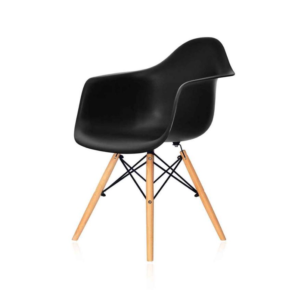 

Кресло CoolArt Eames DAW Chair (сидение пластик, ножки деревянные) черное