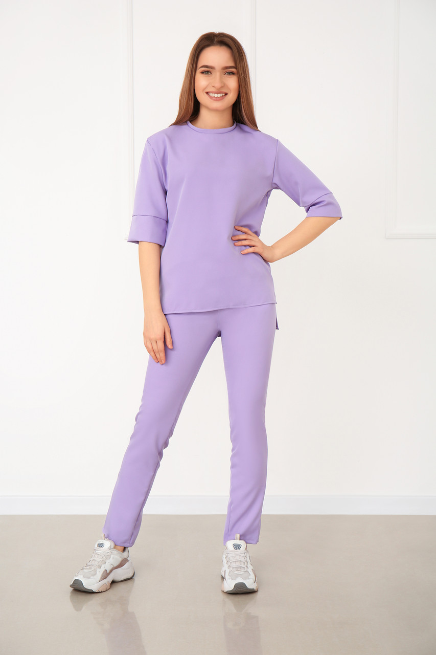 

Легкий костюм Fashion Girl "Moris" лиловый, Легкий костюм Fashion Girl "Moris" лиловый 42-44