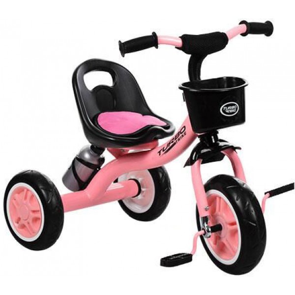 

Детский трехколесный велосипед Best Trike «TURBOTRIKE» M 3197-M-1 с EVA колесами и бутылкой для воды Розовый