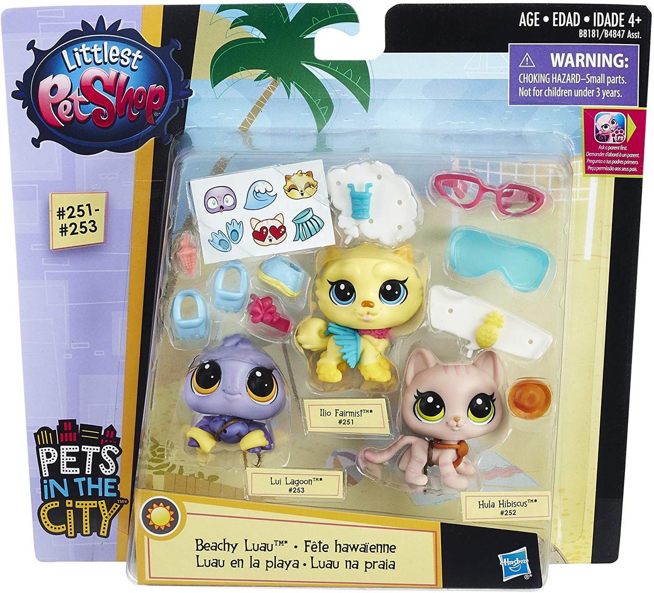 

Littlest pet shop lps игровой набор hasbro beachy luau 5 см пластик