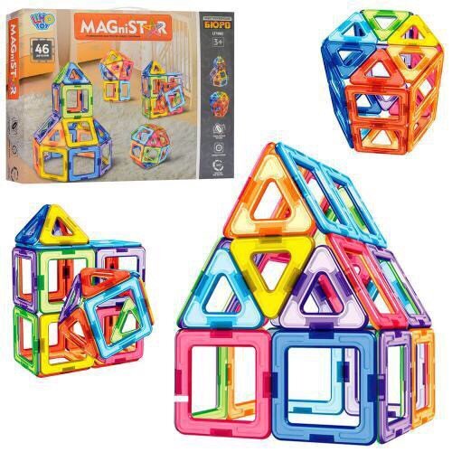 

Детский Магнитный Конструктор Magnetic LT1002 46дет Limo toy