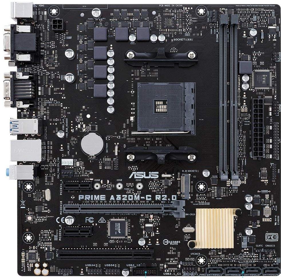 

Материнcька плата ASUS PRIME_A320M-C_R2.0 sAM4 A320 4xDDR4 HDMI-VGA-DVI mATX